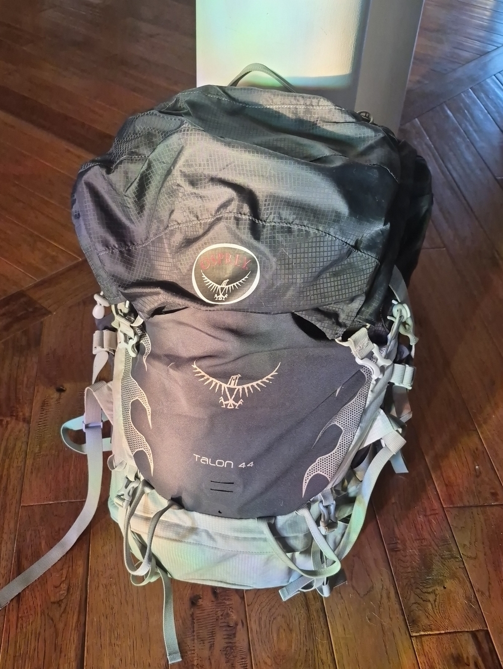 OSPREY Talon 44 Backpack in Black and Gray
